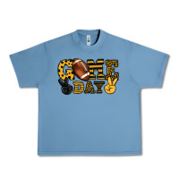 Pebble Blue Game day yellow and black team color Urban Heavy Tee - HowdyJamesFarm