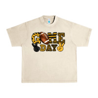 Sandshell Game day yellow and black team color Urban Heavy Tee - HowdyJamesFarm