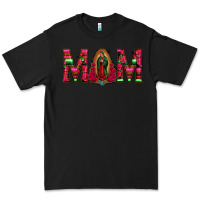 Black Mom with Floral Aztec and Leopard Background Premium Tee - Bettercallsaul