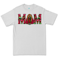Dove Grey Mom with Floral Aztec and Leopard Background Premium Tee - Bettercallsaul