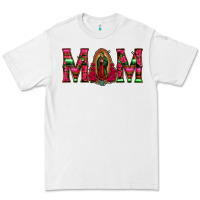 White Mom with Floral Aztec and Leopard Background Premium Tee - Bettercallsaul