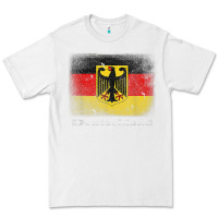 White Germany German Flag Deutschland Souvenir Gift Alemania Premium Tee - minhPixels