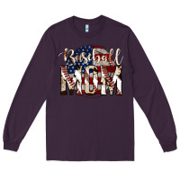 Plum baseball mom Long Sleeve Tee - Jasminsmagicworld