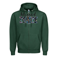Sports Green blessed mom Zipper Hoodie - SublimationCraftShop