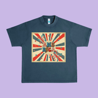 Retro America Urban Heavy Tee Designed By Tumblerdesignbyshophia