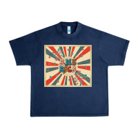 Navy retro america Urban Heavy Tee - TumblerDesignByShophia