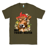 Army Green Cute Heifer Classic Tee - texasbilliewilder