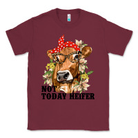Burgundy Cute Heifer Classic Tee - texasbilliewilder