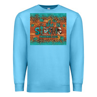 Ocean Blue she is strong gemstone sunflower leopard Premium Sweatshirt - Artiststas