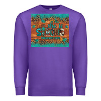 Purple she is strong gemstone sunflower leopard Premium Sweatshirt - Artiststas