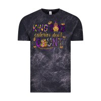 Cloud Black King cake calories don't count Vintage Tee - HowdyJamesFarm