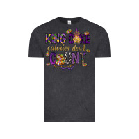 Vintage Black King cake calories don't count Vintage Tee - HowdyJamesFarm