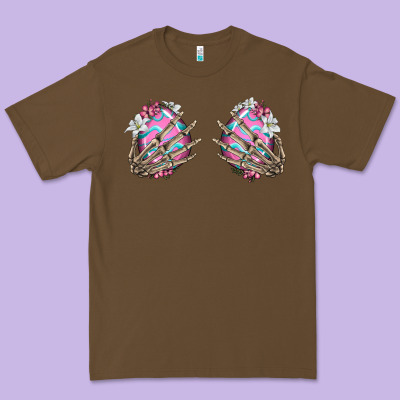 Easter Hands Skeleton Premium Tee Designed By Jasminsmagicworld