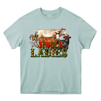 All The Jingle Ladies Christmas Cows Heavy Core Tee | Teevron