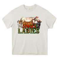 Cream all the jingle ladies christmas cows Heavy Core Tee - LillyAllenDesigns