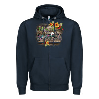 Navy blessed nurse Zipper Hoodie - SublimationCraftShop