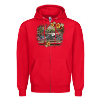 Red blessed nurse Zipper Hoodie - SublimationCraftShop