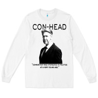 White connor, roy was interested in politics Long Sleeve Tee - minhPixels
