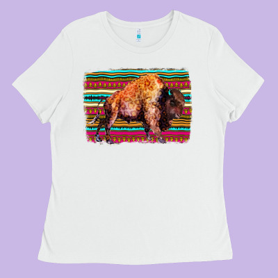 Aztec Buffalo Ladies Tee Designed By Bettercallsaul