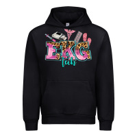 Black ekg tech Urban Hoodie - AdoDesignShop