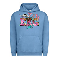 Pigment Pebble Blue ekg tech Urban Hoodie - AdoDesignShop