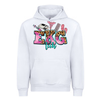 White ekg tech Urban Hoodie - AdoDesignShop