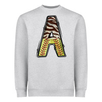 Softball Alphabet A Heavyweight Sweatshirt | Teevron