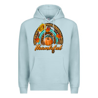 Blue Mist thankful pumpkin rainbow Premium Hoodie - BundleAndBundleShop