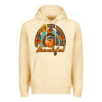 Pina Colada thankful pumpkin rainbow Premium Hoodie - BundleAndBundleShop