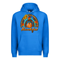 True Royal thankful pumpkin rainbow Premium Hoodie - BundleAndBundleShop