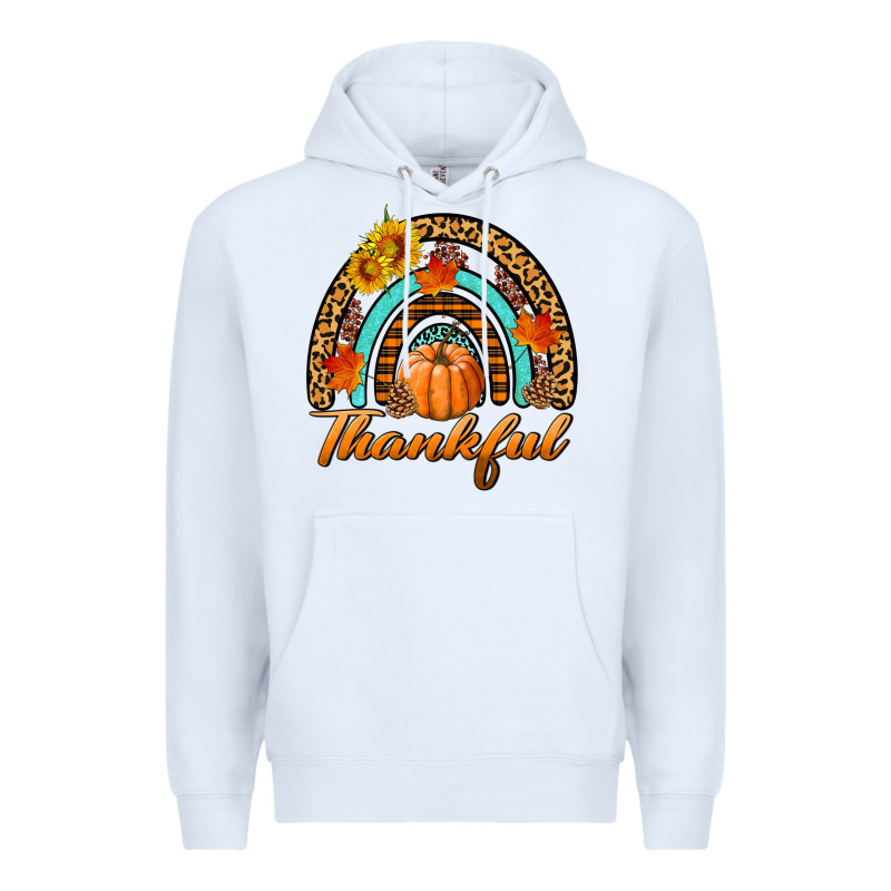 Thankful Pumpkin Rainbow Premium Hoodie by BundleAndBundleShop | Teevron