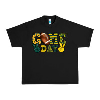 Black Game day yellow and green team color Urban Heavy Tee - HowdyJamesFarm
