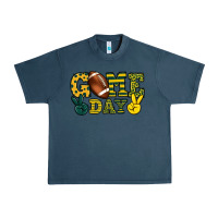Midnight Navy Game day yellow and green team color Urban Heavy Tee - HowdyJamesFarm