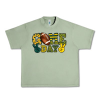 Oil Green Game day yellow and green team color Urban Heavy Tee - HowdyJamesFarm