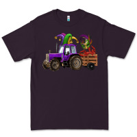 Plum mardi gras mask crawfish farm tractor Premium Tee - RanaPortraitStore