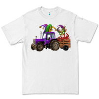 White mardi gras mask crawfish farm tractor Premium Tee - RanaPortraitStore