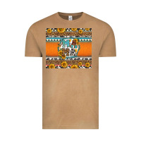 Vintage Camel sunflowers hexagon frame mama Vintage Tee - Jasminsmagicworld