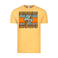 Vintage Mustard sunflowers hexagon frame mama Vintage Tee - Jasminsmagicworld
