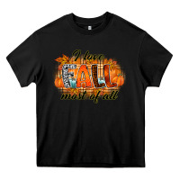 Black i love fall most of all Heavy Core Tee - RacoonDesign