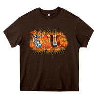 Chocolate Brown i love fall most of all Heavy Core Tee - RacoonDesign