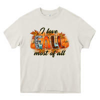 Cream i love fall most of all Heavy Core Tee - RacoonDesign