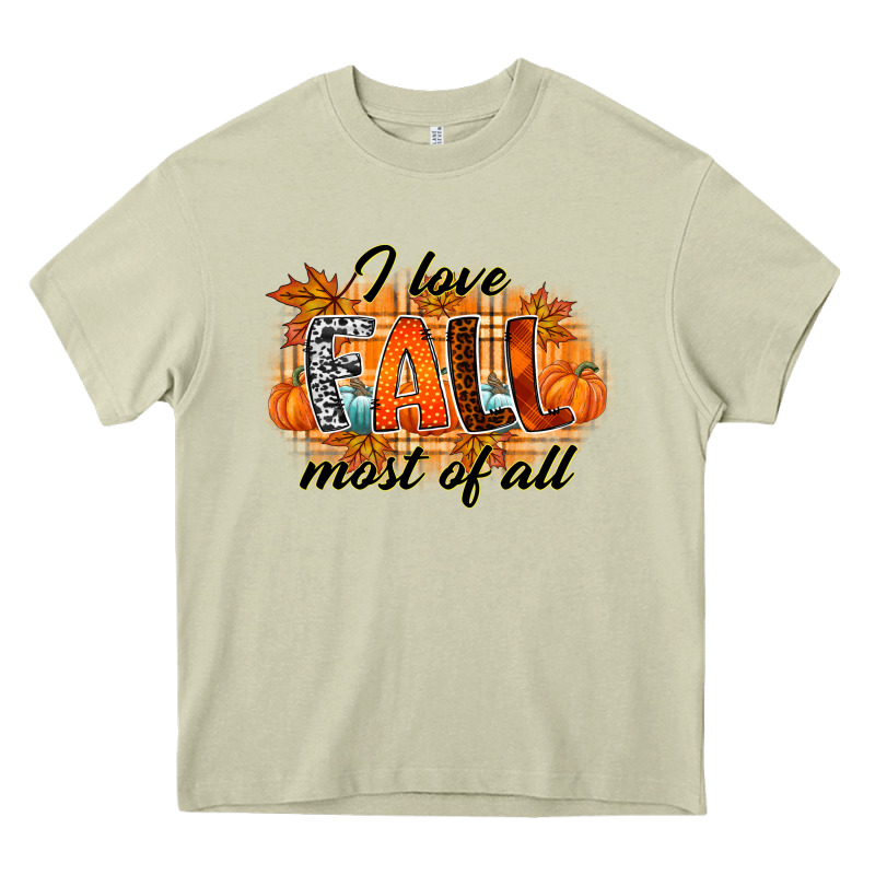 I Love Fall Most Of All Heavy Core Tee by RacoonDesign | Teevron