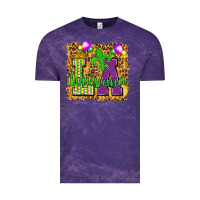 Cloud Purple Louisiana leopard with balloons Vintage Tee - HowdyJamesFarm