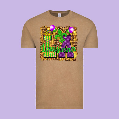 Louisiana Leopard With Balloons Vintage Tee Designed By Howdyjamesfarm