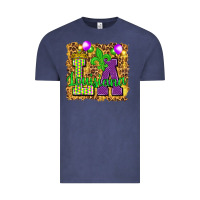 Vintage Denim Louisiana leopard with balloons Vintage Tee - HowdyJamesFarm