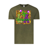 Vintage Olive Louisiana leopard with balloons Vintage Tee - HowdyJamesFarm