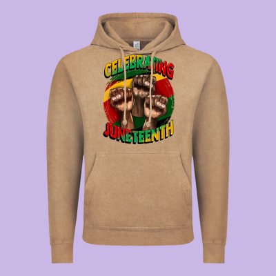 Im Celebrating Juneteenth  (1) Vintage Hoodie Designed By Cowgirlartshop