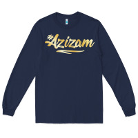 Navy Azizam Persian Iran Iranian Gift Tala Gold Long Sleeve Tee - minhPixels