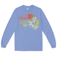 Colony Blue Mens Welder Because Engineers Need Heroes Too Gifts Funny Welding Long Sleeve Tee - minhPixels