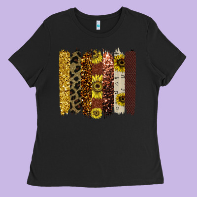 Colorful Brush Stroke Thankful Ladies Tee Designed By Bettercallsaul